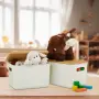 Комплект 2 кутии за съхранение с капак, пластмаса и бамбук Relaxdays , снимка 3