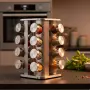 Въртящ се органайзер за подправки Cheffinger - С 16 бурканчета от неръждаема стомана, снимка 10