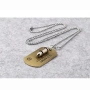 Мъжки военен комплект Dog Tag с жетон и висулка куршум – Неръждаема стомана 10215, снимка 4