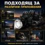 Мощен акумулаторен лед челник за глава LED фенер професионален за лов риболов каска бягане туризъм, снимка 3