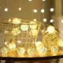 Коледни лампички декорация – крушки с батерии 10 броя "1 цвят ,като на снимките", снимка 6
