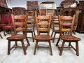 Комплект трапезни столове от дъбов масив, снимка 1