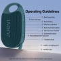JUOVI Clip Безжичен преносим Bluetooth високоговорител, 24-часово възпроизвеждане, снимка 7
