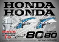HONDA 2002-2007 извънбордови двигател стикери надписи 60 75 90 100 hp, снимка 4