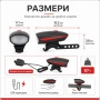 Силен лед фар за велосипед звънец аларма предни LED светлини велосипед, снимка 6