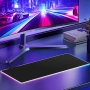 RGB подложка за геймърска мишка, LED подложка за мишка, неплъзгаща се гумена основа за бюро, снимка 7