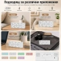 Модерен LED електронен LED настолен часовник на ток за детска спалня офис дигитален големи цифри, снимка 8
