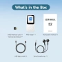 MP3 плейър в ретро стил с Bluetooth 5.3, мини музикален плейър 64 GB с високоговорител, бял, снимка 9