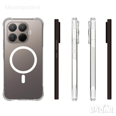 Магнитен TPU Калъф за Xiaomi 17T Pro с Протектор – Прозрачен, снимка 4 - Калъфи, кейсове - 54734745
