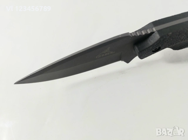 Ловен нож фултанг Gerber 90х220мм  с гумирана дръжка, снимка 3 - Ножове - 54346477