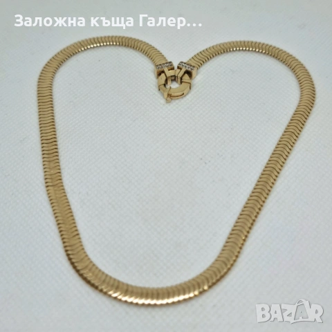 Златно колие 14K ITALY – 12,6 г, 38,5 см, снимка 3 - Колиета, медальони, синджири - 54543725