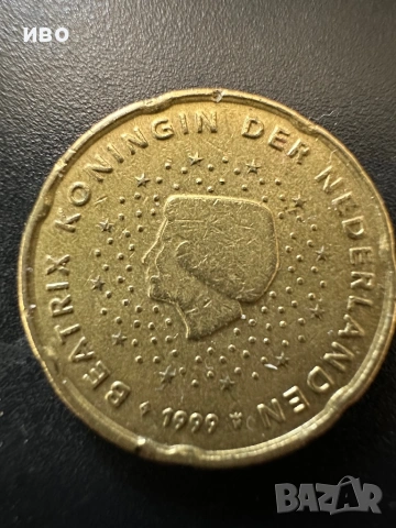 20 цента евро монета 1999 г.