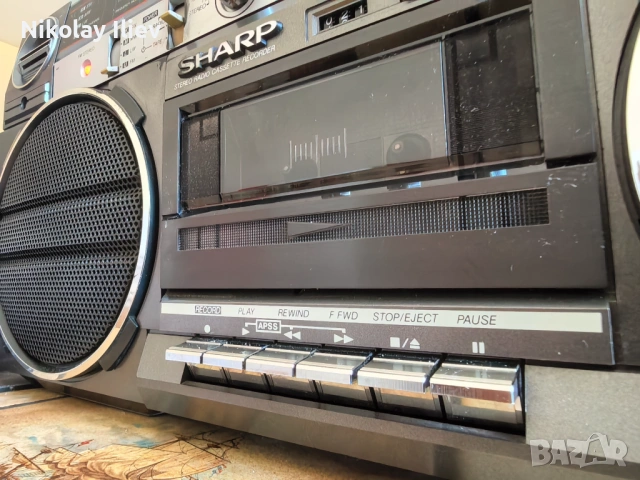 Ретро касетофон Boombox Sharp GF-454H – Перфектно състояние! Работещ!, снимка 13 - Радиокасетофони, транзистори - 54856330