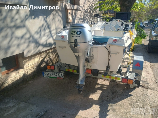 Compass 400 GT + Honda BF20 LRTU + MotorGuide Xi3+Humminbird HELIX 10 CHIRP  G4N, снимка 13 - Воден транспорт - 54316496