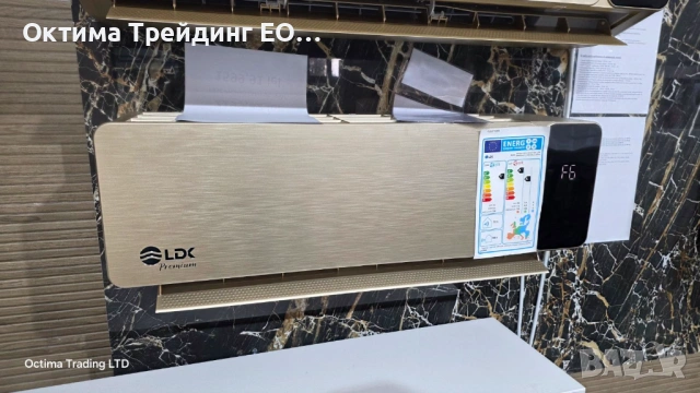 климатик LDK PREMIUM 13 000 BTU GOLD, Мощност 3.80 kW, Клас A++, Инверторен, Самопочистващ се, Sleep, снимка 2 - Климатици - 54725409