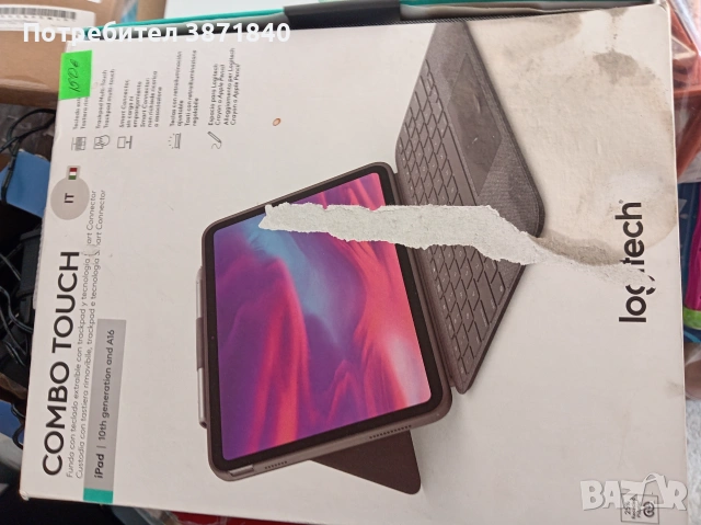 Клавиатура Logitech Combo Touch за Apple iPad 10.9" , снимка 3 - Клавиатури и мишки - 54982184