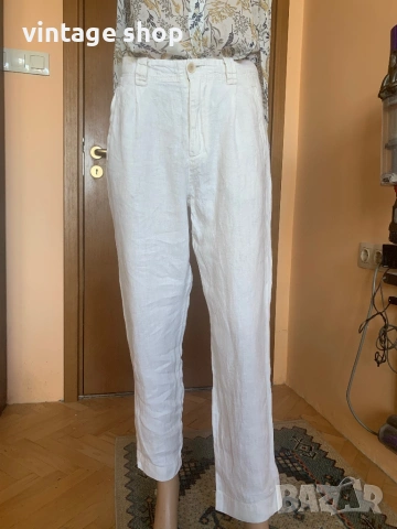 Ленен панталон Zara, размер M/L, снимка 2 - Панталони - 54126219