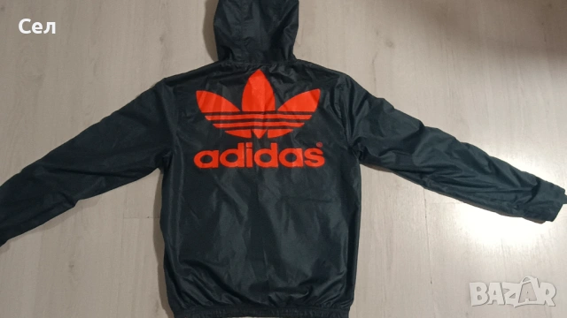 Оригинално двулицево пролетно яке Adidas S, снимка 5 - Якета - 54634259