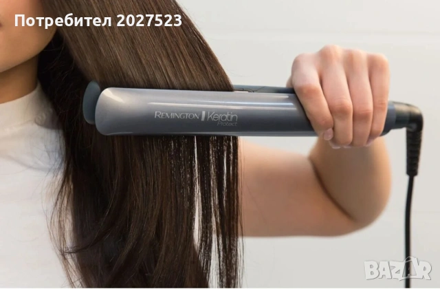 Преса за коса Remington Keratin Protect S8598, Керамично покритие, 230°C, Сива, снимка 4 - Преси за коса - 54915895