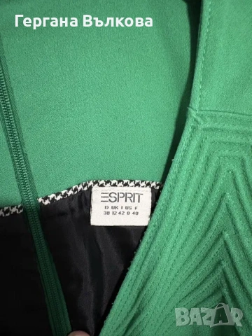 Зелена елегантна рокля Esprit, снимка 4 - Рокли - 54368346