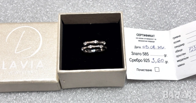 Сребърен Пръстен (проба 925)- 3,59 грама