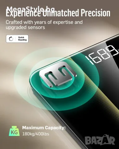 RunStar везна за телесно тегло,Led дисплей до 180 кг., снимка 2 - Други стоки за дома - 55407133