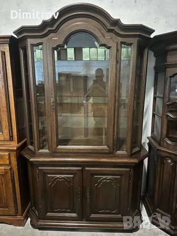 Масивна дъбова витрина, снимка 6 - Секции и витрини - 55379381