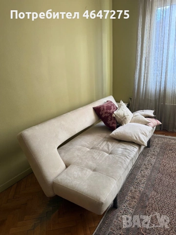 Диван с клик-клак механизъм, снимка 2 - Дивани и мека мебел - 54121094