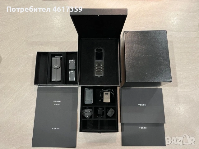 Vertu Signature black оригинална кутия