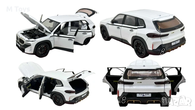 Метална кола BMW XM 1:24 – мощ, стил и реалистични ефекти!, снимка 2 - Коли, камиони, мотори, писти - 54113145
