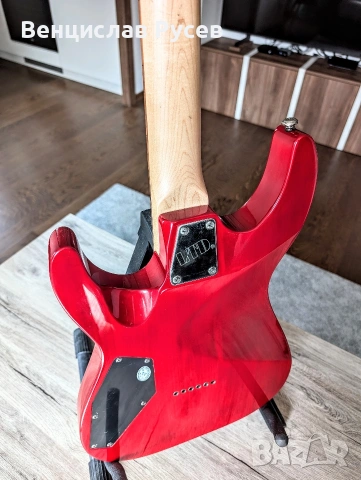 ESP LTD H-101FM See Thru Red, 2016, Indonesia, снимка 7 - Китари - 54885009