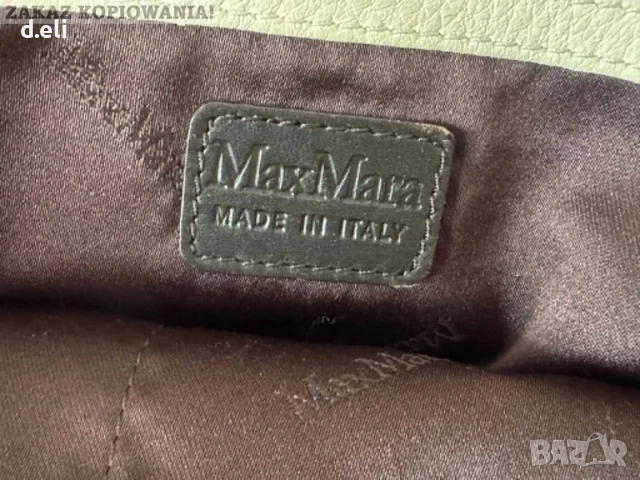 Max Mara Original 100% Кожа Страхотна чанта, снимка 10 - Чанти - 55236125