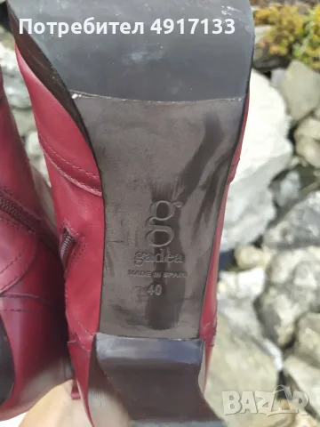 Gadea дамски кожени боти №40, бордо, Made in Spain, почти нови 60€, снимка 9 - Дамски елегантни обувки - 55663705