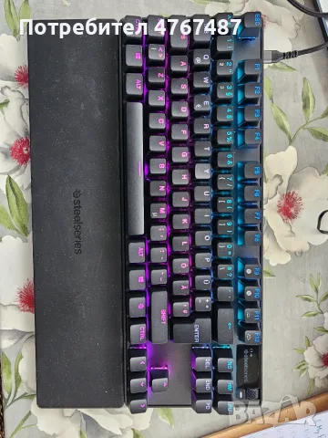 Механична клавиатура SteelSeries - Apex Pro TKL, OmniPoint, RGB, черна