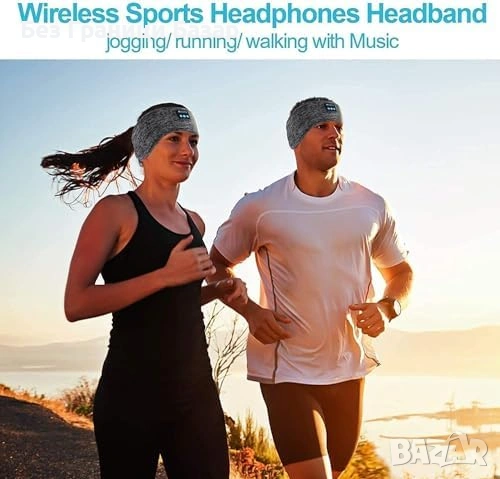 Нова Bluetooth Лента за Глава Слушалки за Сън Спорт HD Stereo 14 часа Батерия, снимка 5 - Bluetooth слушалки - 54728156