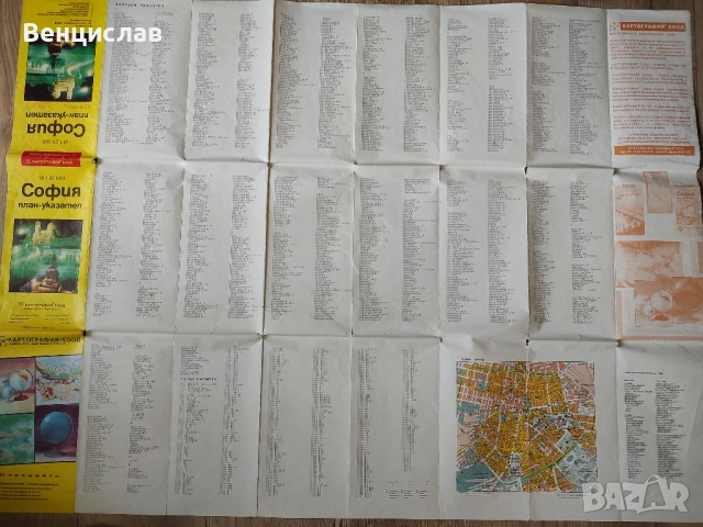 Хартиени карти на България - стари издания, снимка 8 - Други - 54302860