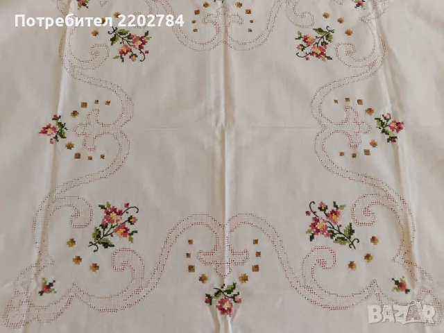 Битови, бродирани карета за маса , снимка 8 - Покривки за маси - 55657364