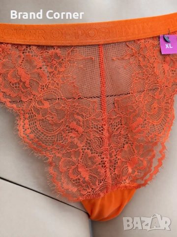 Дамско дантелено долнище Hunkemöller – размер XL, оранжево, снимка 3 - Бельо - 54532606