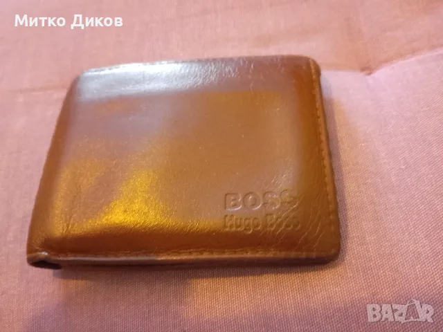 Бос портфейл естествена кожа 115х90 мм