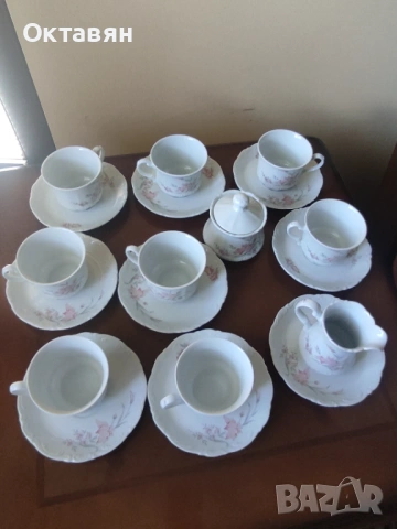 Порцеланов сервиз за кафе/чай, снимка 4 - Сервизи - 54242056