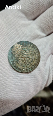 османска сребърна монета , снимка 2 - Нумизматика и бонистика - 54198949
