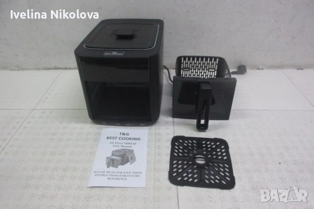Air Fryer 32852A  Две в 1/  4.3L + top grill - 1500W (NEW)., снимка 2 - Фритюрници - 54696273