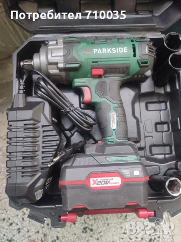 Ударен винтоверт Parkside зелен, снимка 6 - Други инструменти - 54062831