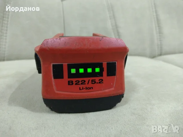 батерия Hilti B22 5.2Ah. , снимка 3 - Винтоверти - 55416473