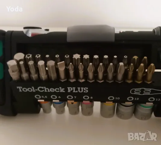 Гедоре комплект вложки с накрайници и тресчотка WERA Tool-Check Plus, снимка 3 - Куфари с инструменти - 55381844