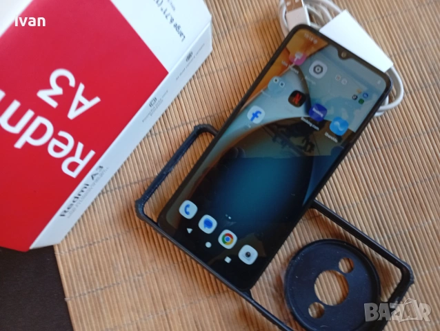 Продава телефон Redmi A3 - Midnight Black - 64Gb - 3Gb ram /4Gb extend/, снимка 5 - Xiaomi - 54498650