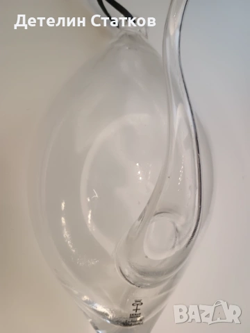 Ретро стъклен барометър- ръчна изработка, снимка 2 - Колекции - 54021827