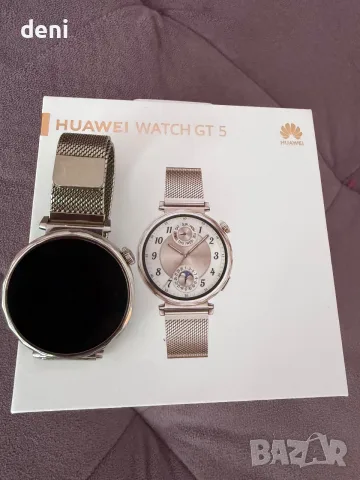 HUAWEI gt 5 златист, снимка 2 - Смарт часовници - 55391068