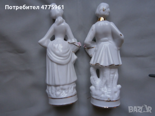 Чифт порцеланови фигури 21см., снимка 2 - Колекции - 54213275