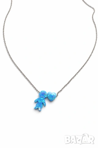 Колиета с опал или седеф ,Момченца момиченца и още , снимка 18 - Колиета, медальони, синджири - 53984281